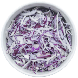 bowl with red cabbage